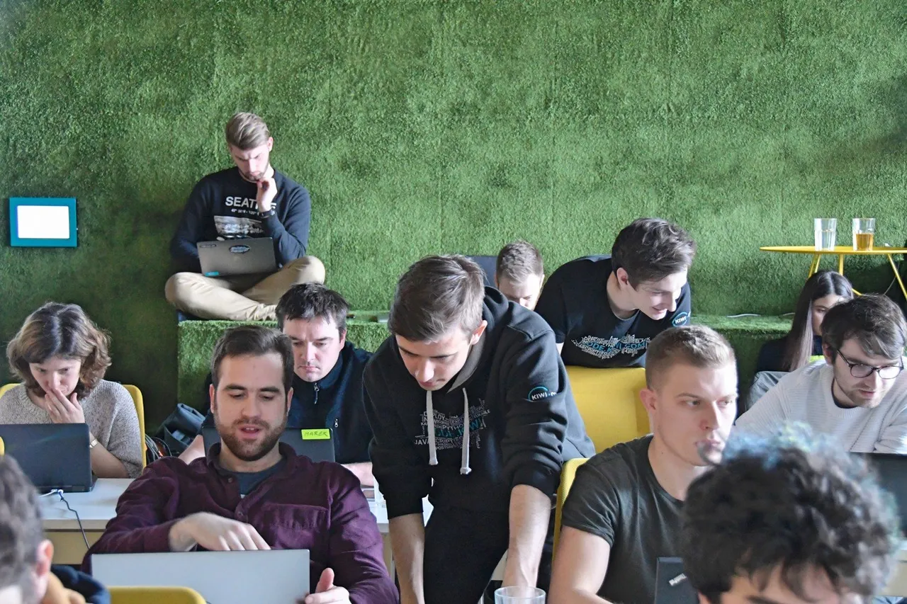 Participants at a Python Weekend