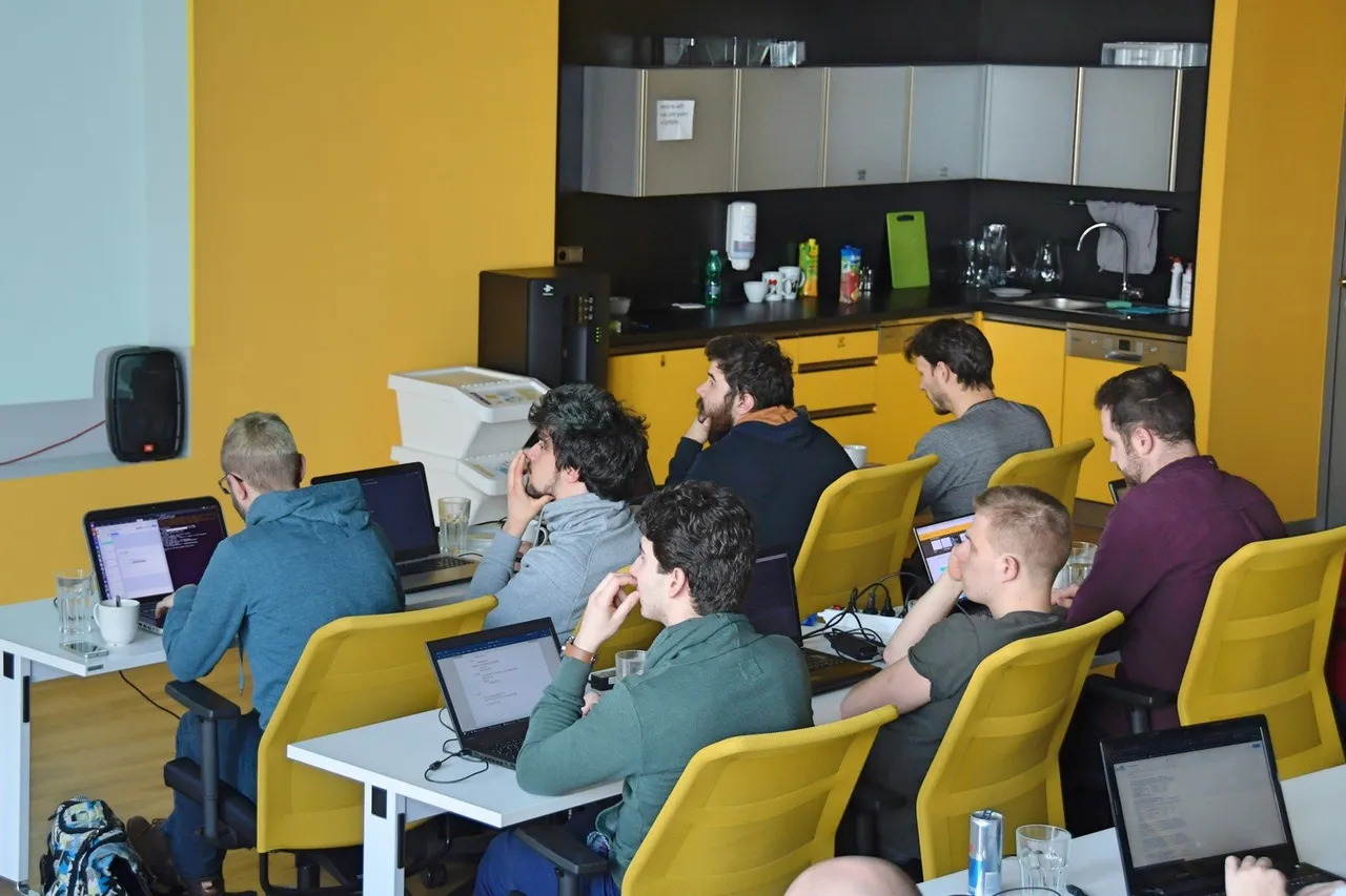 Participants at a Python Weekend